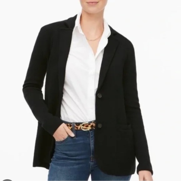 J. Crew Schoolboy sweater-blazer - Black - Picture 1 of 8